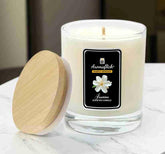 Jasmine Scented Candle in Glass Jar